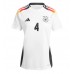 Deutschland Jonathan Tah #4 Replik Heimtrikot Damen EM 2024 Kurzarm